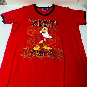 Disney Snow white Grumpy TShirt- Sz-XL Measurements